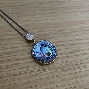 Elegant Abalone Pendant Necklace
